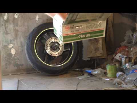 Балансировка колса мотоцикла вручную (motorcycle wheel balancing)