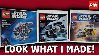 Comparing 3 Star Wars Polybags | LEGO Star Wars 30727 Tie Advanced vs 3078 Razor Crest