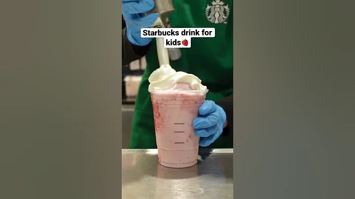 Strawberry Frappuccino🍓 there’s no coffee! #shorts #starbucks