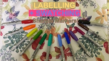 Labelling Sharpie Markers + Swatched Colored Names | Colorful Arts (With the support of JCC)