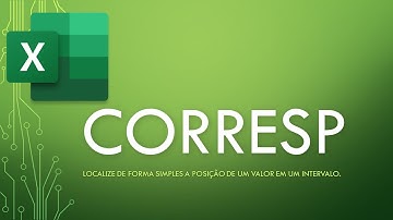 Excel - Função CORRESP