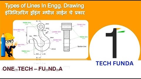 Types of Lines in Engineering Drawing