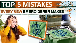 Top 5 Mistakes New Embroider Make Zdigitizing