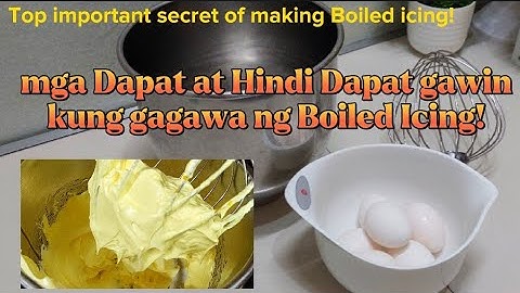 Gawin mo ito kung ayaw mong mapalpak ang paggawa mo ng boiled icing | napakamurang icing sa cake
