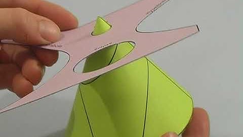How to visualize conic sections with a paper model.