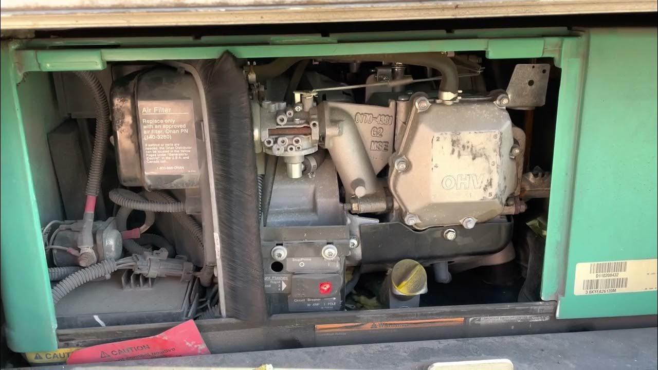 Cummins Onan Rv Qg 3600 Lp Oil Capacity 3.6KW Cummins Onan LP RV Generator Surging and Popping Issue - YouTube