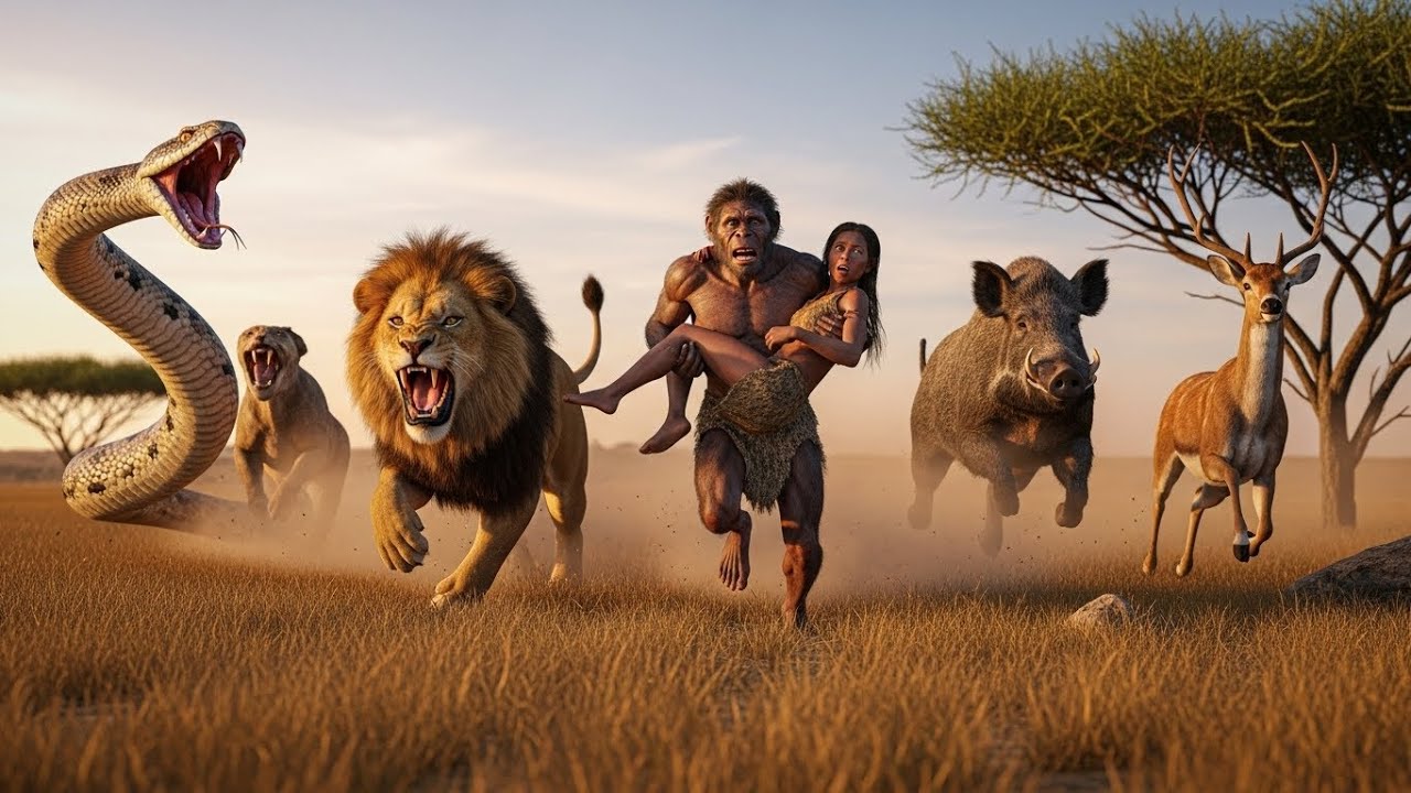 How Early Humans Survived Giant Prehistoric Beasts | Life Millions of Years Ago