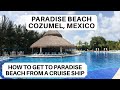 Paradise Beach Cozumel Review | How to get to Paradise Beach Cozumel from a Cruise Ship