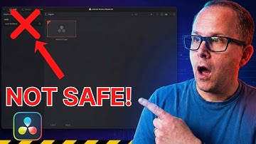 DaVinci Resolve Local Database WARNING: You Could Lose Every Project