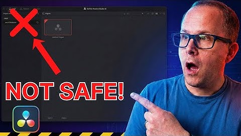 DaVinci Resolve Local Database WARNING: You Could Lose Every Project