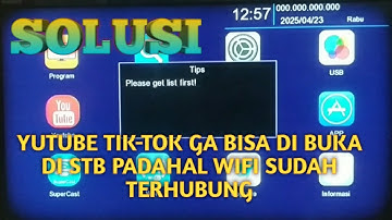 YOUTUBE TIKTOK TIDAK BISA DI BUKA DI STB, PADAHAL WIFI SUDAH TERHUBUNG#solution