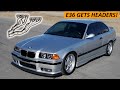 BMW E36 M3 GETS RACELAND HEADERS AND NEW EXHAUST! (IT RIPS!)