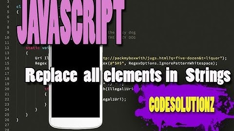JavaScript tip: how to replace all in Strings (the easy way)