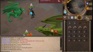 runescape green dragon guide