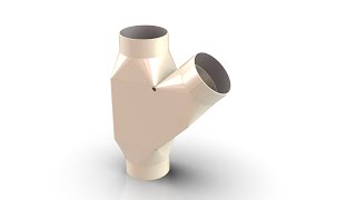 Solidworks Tutorial # 208 Diverter Gate Valve Design sheet metal by SW Easy Design