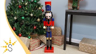 Sunnydaze Conrad the Bold Indoor Nutcracker Statue, 36-Inch-HB-237