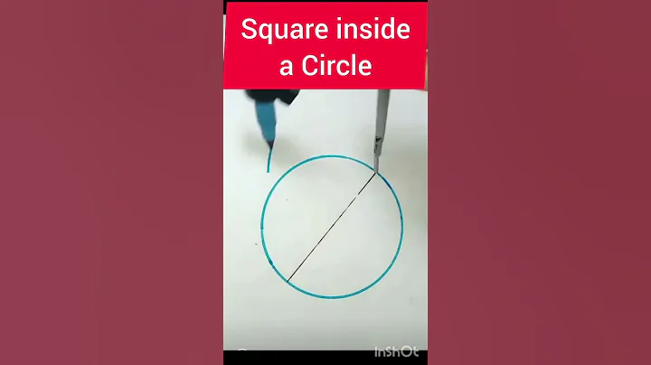 Draw Square inside a Circle 🔴⭕#shorts#math #circle
