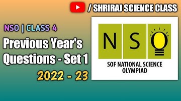 NSO OLYMPIAD CLASS 4 SOLVED PREVIOUS YEARS QUESTIONS | NATIONAL SCIENCE OLYMPIAD 2022 23 #nso