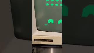 Space Invaders running on a Japanese MSX computer and a monitor from Egypt