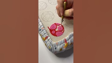 Thumbnail of Make punch needle with me 🧶🪡💗 #punchneedle #embroidery #coaster #howto