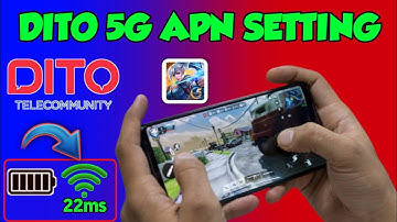5g settings dito apn for fastest internet | new apn mobile gaming 2022