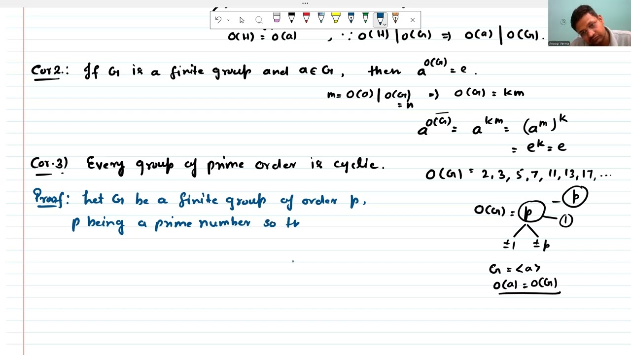 Matrices and Algebra| B.Sc. 1st Semester | Finite Group | Lagrange's theorem | Corollaries