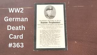 WW2 German Death Card #363
