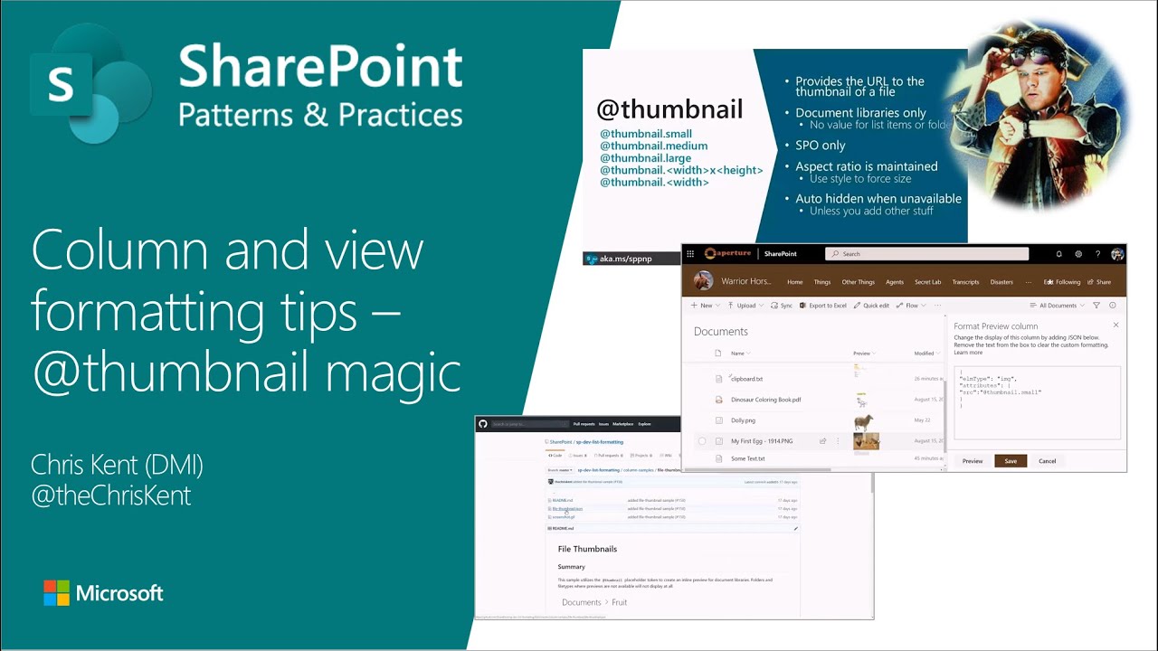 Community Demo - @thumbnail magic with column and view formatting - YouTube
