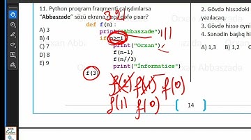 PYTHON 2025 Abituriyent, Miq və Sertifikasiya #miq #abituriyent #sertifikasiya