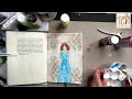Mixed media  art journaling with chalk couture