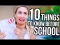 10 Things To Know Before Going BACK TO SCHOOL! | MyLifeAsEva