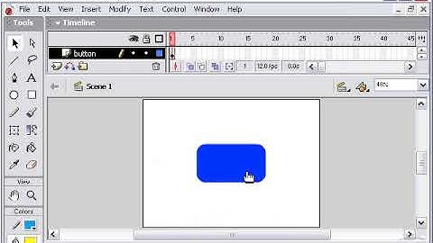 Adobe macromedia Flash Mx  creating buttons urdu / hindi  tutorial