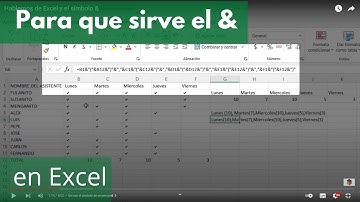Hablemos de Excel y el símbolo &