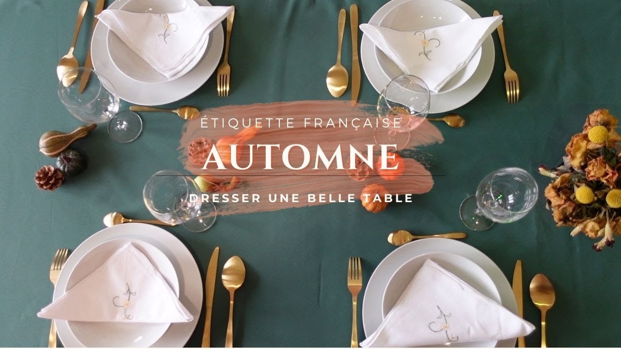 Arts de la table en automne : comment dresser une table selon les