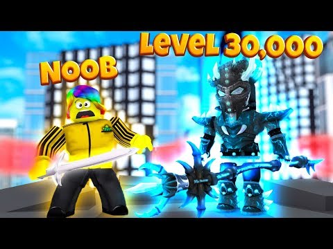 NOOB vs LEVEL 30,000 MAX BOSS (Roblox Slaying Simulator)