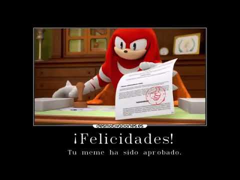 Felicidades tu meme ha sido aprobado - Knuckles | Plantilla meme - YouTube