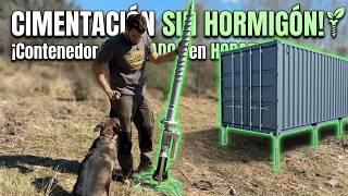 Cimentación sin hormigón con tornillos Krinner | Casa Contenedor Ep. 2