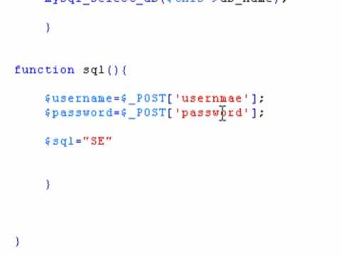 برمجة اسكربت php-ثانيا-2cبرمجة كلاس php لتنفيذ الدخول - YouTube