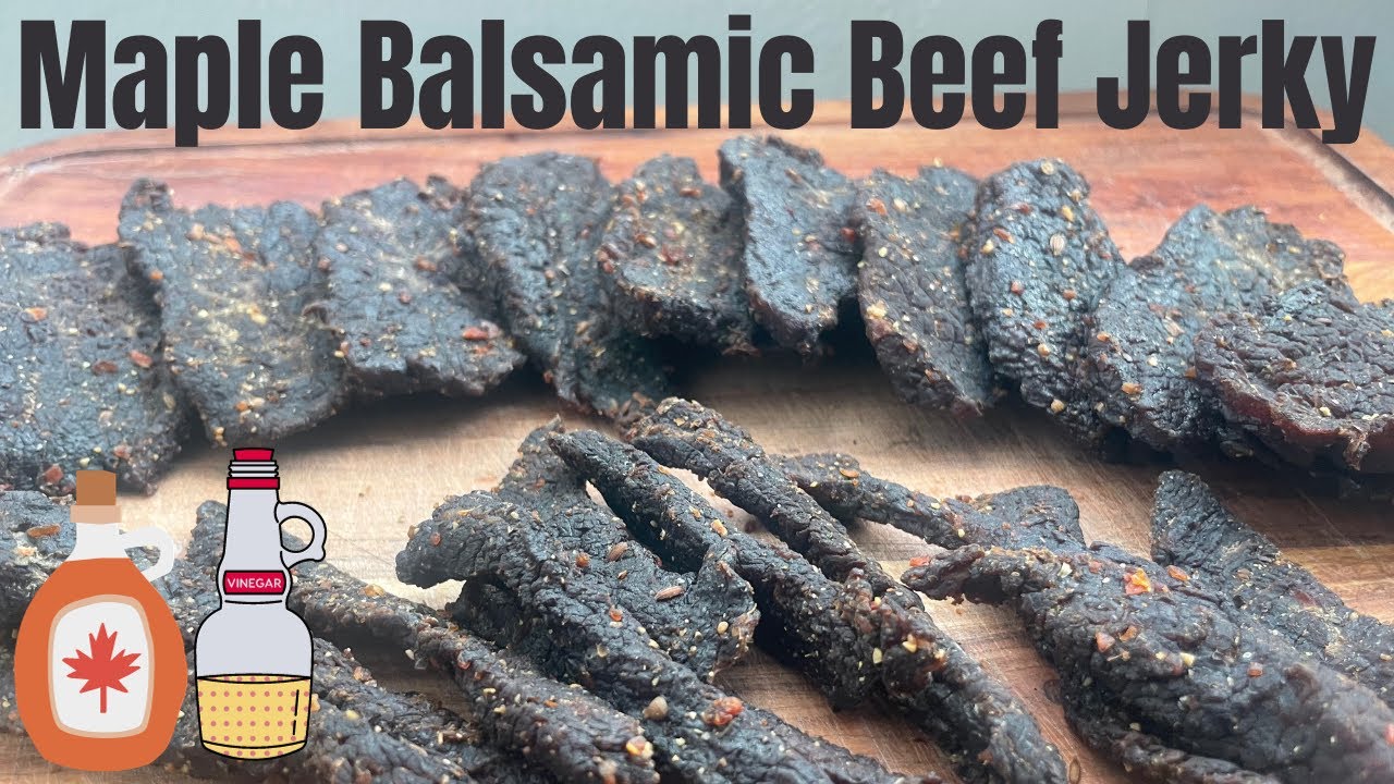Maple Balsamic Beef Jerky Sweet & Tangy DIY BEEF JERKY YouTube