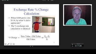 Exchange Rate Communication and % Change Calculations, James Tompkins
