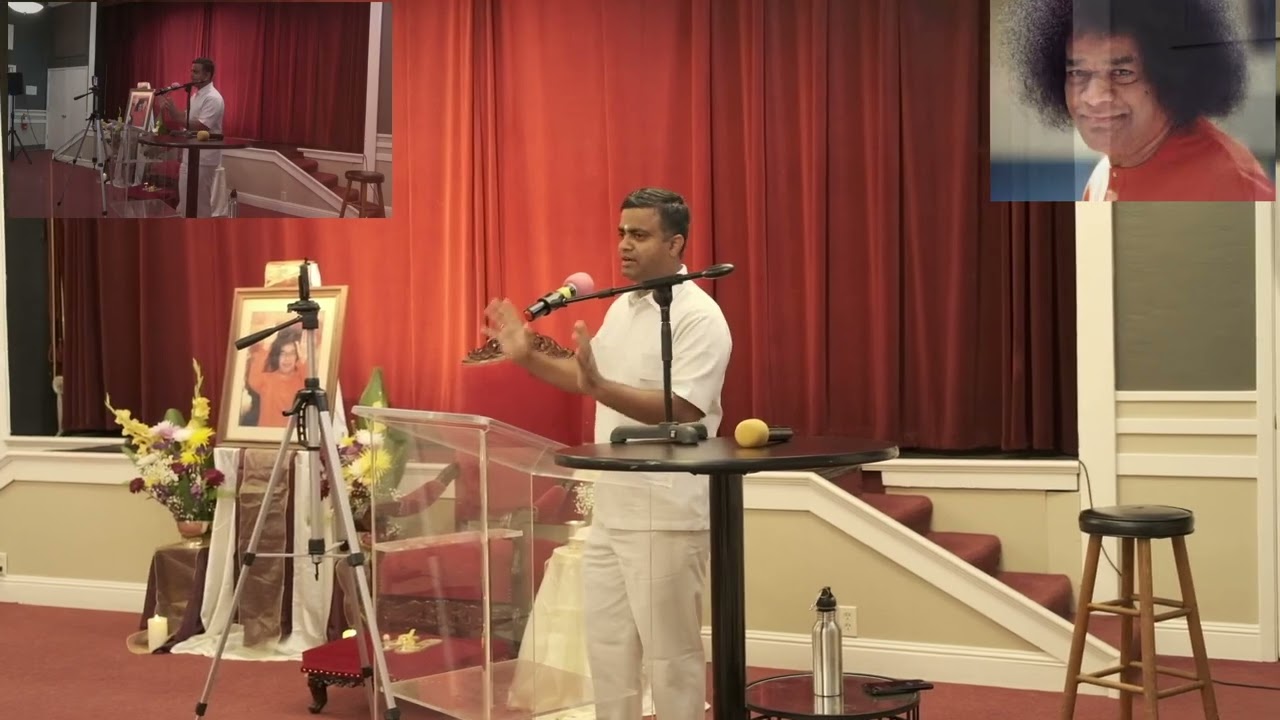 Swami my Intimate friend | Aravind Balasubramanya at the Sathya Sai Baba Center of Central San Jose