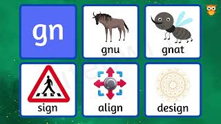 gn Digraph | Learn Phonics | Digraph Sounds | @yashpatwardhan