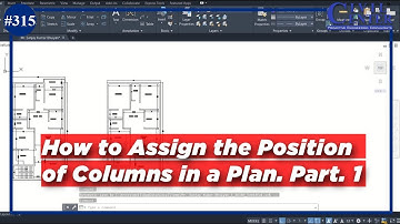 How to Assign the Position  & Orientation of Columns in a Plan : Part 1//with basic concept of CAD