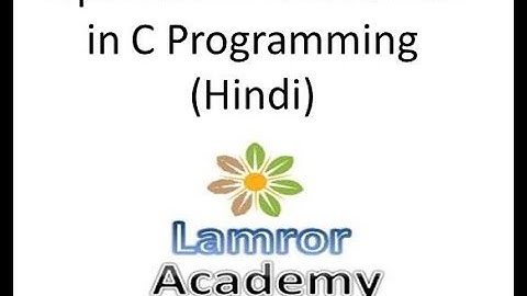 C Tutorial 15:  precedence operator in c Programming(Hindi)