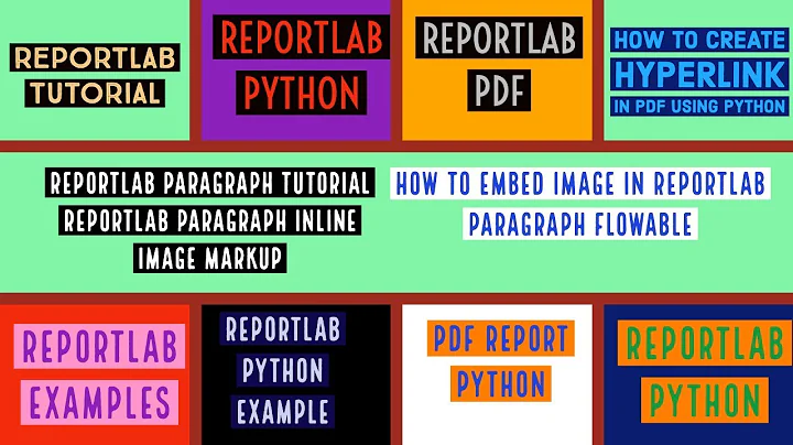 REPORTLAB|REPORTLAB PYTHON TUTORIAL|How To Embed Image in Reportlab Paragraph|PART:22