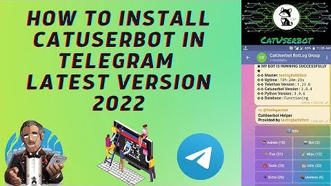 How to deploy or install catuserbot in your telegram account • userbot tutorial • deploy UserBot