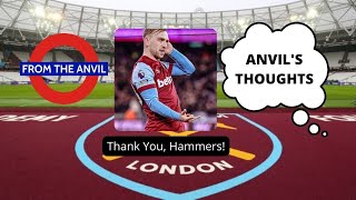 Anvil’s Thoughts: Thank You, Hammers ⚒️