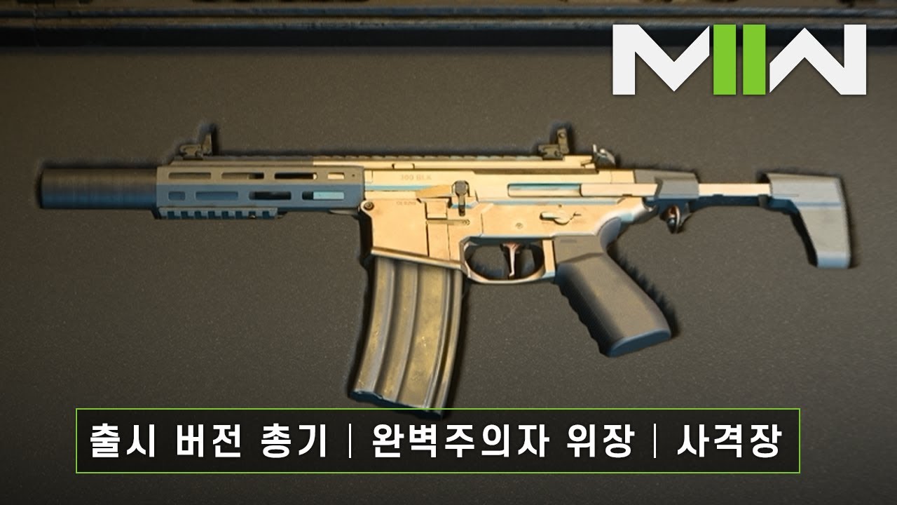 콜 오브 듀티: 모던 워페어 II 2022 - 출시 버전 총기 | 완벽주의자 위장 | 사격장 - YouTube