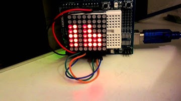 Arduino 8x8 Led Matrix Clock with MAX7219