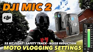 DJI Mic 2 - Moto Vlogging Test - (32 Bit Float, Safety Track, Noise Reduction) #dji #mic2
